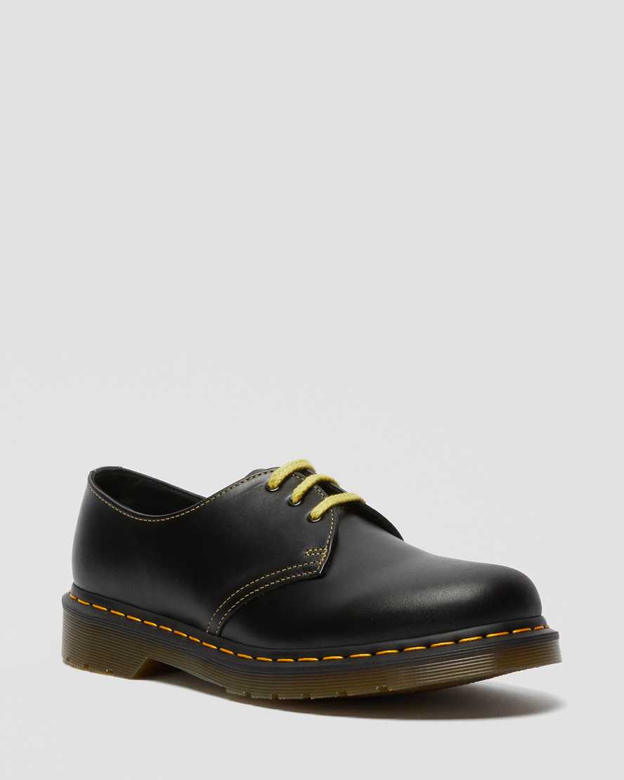 Dr. Martens 1461 Atlas Lær Oxford Sko Herre Mørke Grå [6523JIEOH]